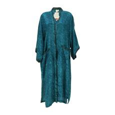 If Saris Could Talk Maxi Kimono- Emerald Lagoon via Loft & Daughter