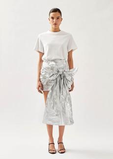 Lien Shimmer Silver Skirt via Alohas